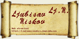 Ljubisav Miškov vizit kartica